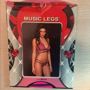 Music Legs: Stripes & Frills Lingerie Lingerie Set​​